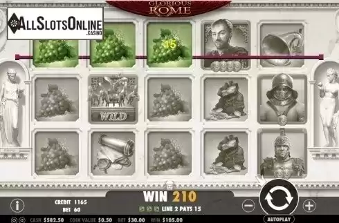 Win Screen 2. Glorious Rome from Pragmatic Play