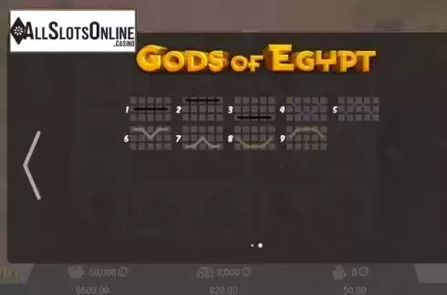 Paylines. Gods Of Egypt (MrSlotty) from MrSlotty