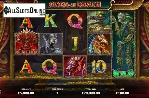 Free Spins. Gods of Death from StakeLogic
