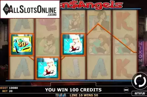 Win Screen 1. Golden Angels from Fils Game