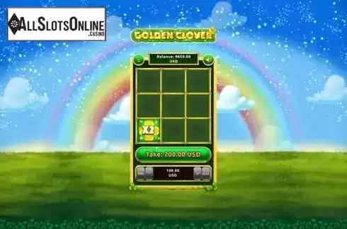 Win screen 2. Golden Clover from Onlyplay