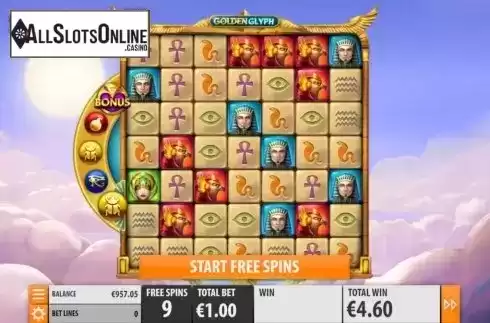 Free Spins 2. Golden Glyph from Quickspin