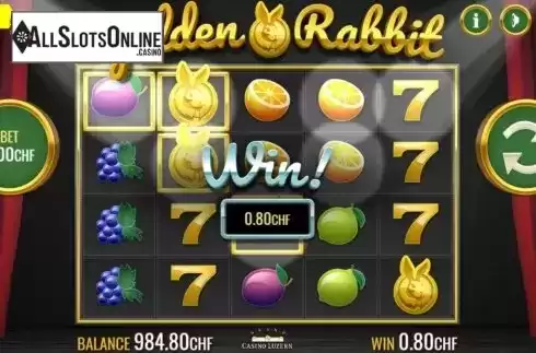 Win Screen 1. Golden Rabbit from PAF
