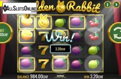 Win Screen 2. Golden Rabbit from PAF