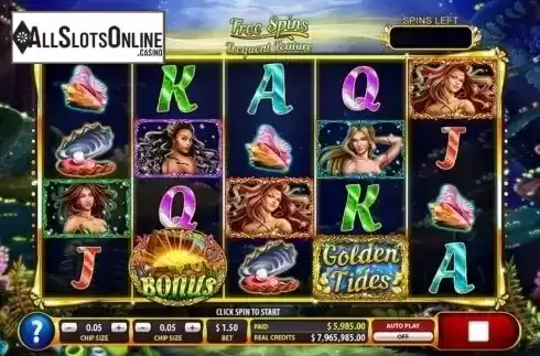Free Spins. Golden Tides from 2by2 Gaming