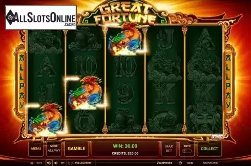 Win Screen 2. Great Fortune from Greentube