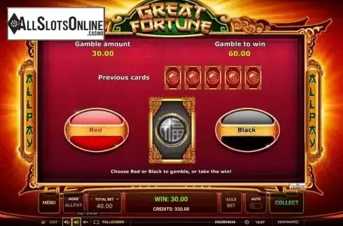 Gamble. Great Fortune from Greentube