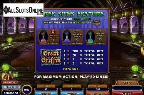 2. Great Griffin from Microgaming