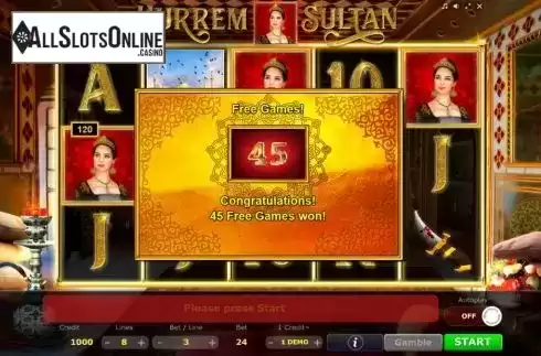 Free games screen. Hurrem Sultan from Five Men Games