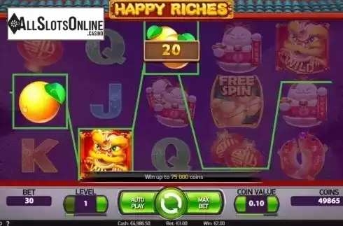Win Screen 1. Happy Riches from NetEnt