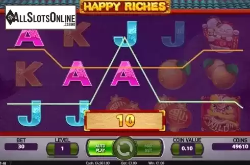 Win Screen 2. Happy Riches from NetEnt