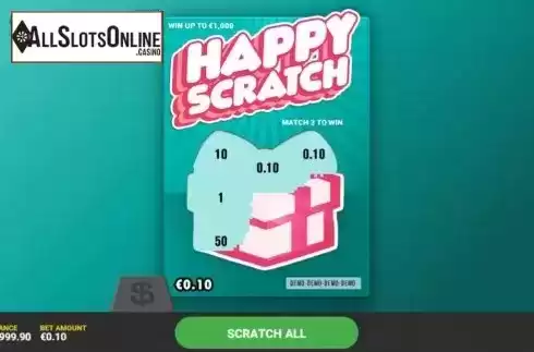 Game Screen 2. Happy Scratch from Hacksaw Gaming