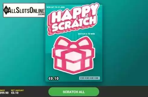 Game Screen 1. Happy Scratch from Hacksaw Gaming