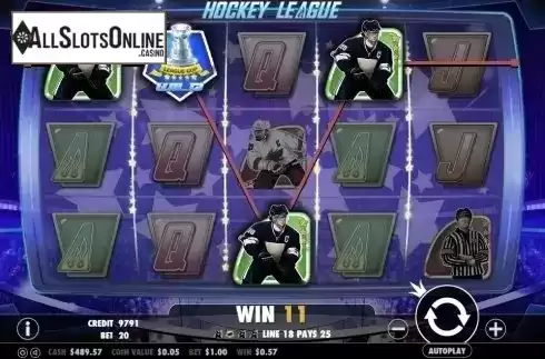 Win Screen . Hockey League from Pragmatic Play