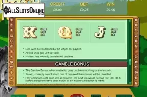 Gamble Bonus. Horsing About from Eyecon