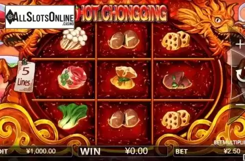 Reel screen. Hot Chongqing from Iconic Gaming