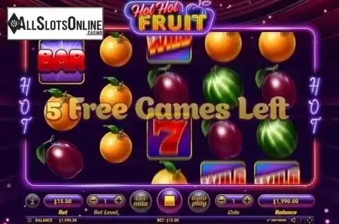 Free Spins Reels. Hot Hot Fruit from Habanero