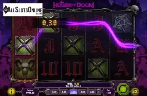 Win Screen . House of Doom from Play'n Go