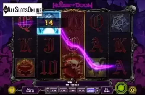 Win Screen 2. House of Doom from Play'n Go