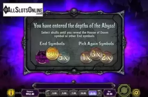 Bonus Game . House of Doom from Play'n Go