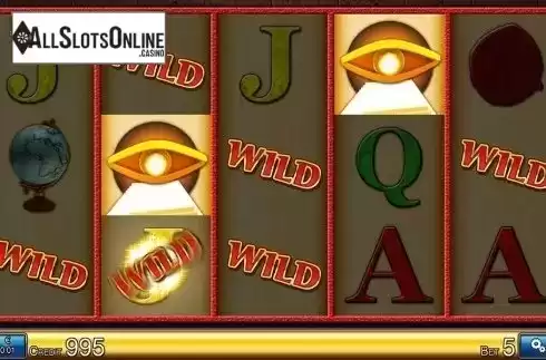 Wild Win screen. Illuminati HD from Merkur