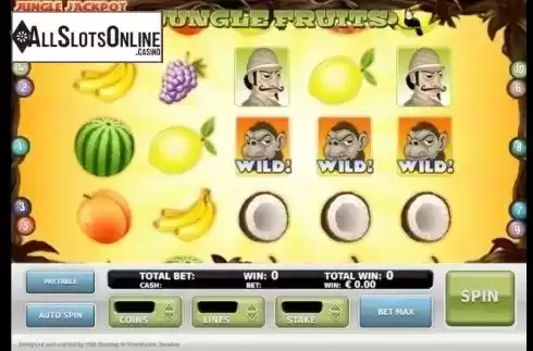 Reel screen. Jungle Fruits from OMI Gaming