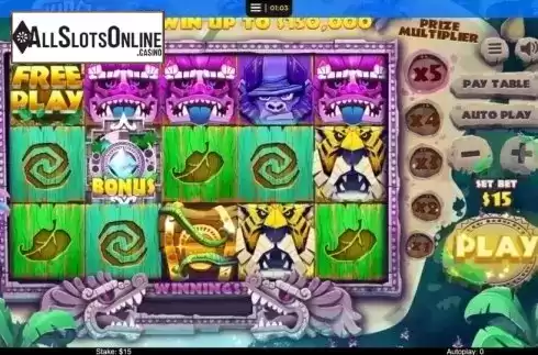 Reel Screen. Jungle Tumble from Instant Win Gaming