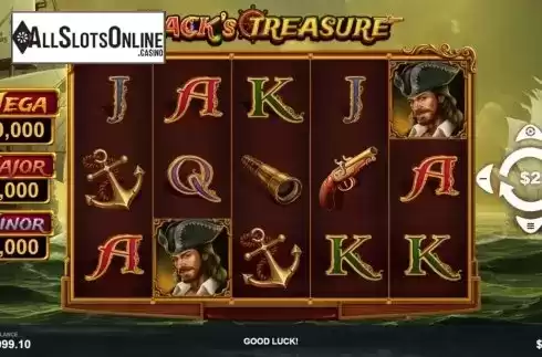 Reel Screen. Jack Treasure from Pariplay