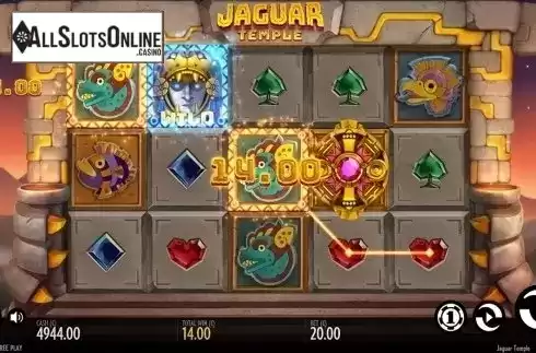 Wild win screen. Jaguar Temple from Thunderkick