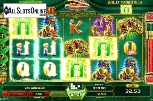 Free spins screen. Jade Treasure from GameArt