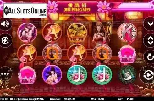 Reel Screen. Jing Ping Mei from Triple Profits Games