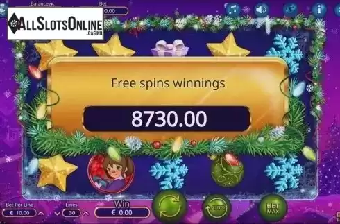 Free spins winnings. Jingle Jingle from Booming Games