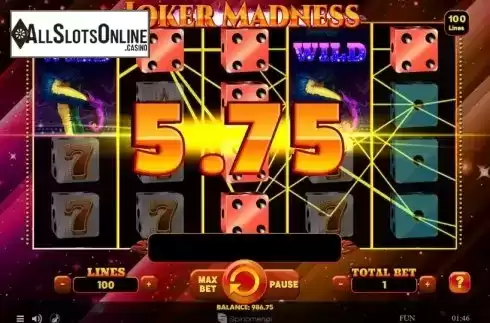 Win Screen 4. Joker Madness from Spinomenal