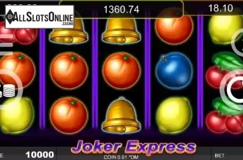 Reel Screen. Joker Express from Noble Gaming