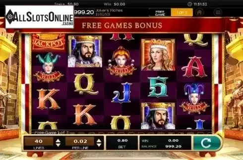 Free Spins Reels. Joker's Riches from High 5 Games