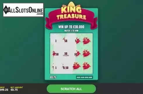 Game Screen 2. King Treasure from Hacksaw Gaming