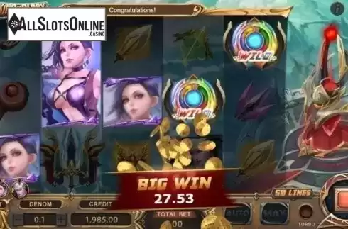 Big Win Screen. King of Glory from XIN Gaming