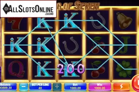 Win Screen 2. King of Seven from Triple Profits Games