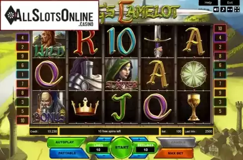 Reel Screen. Kings Camelot from Platin Gaming
