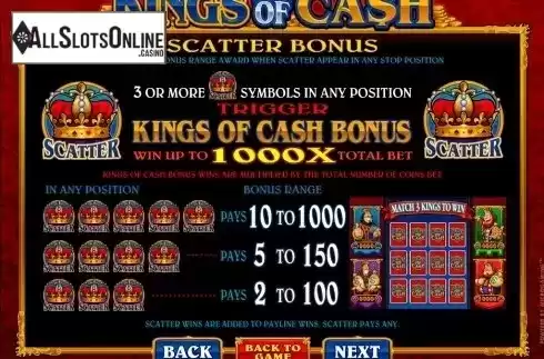Screen2. Kings of Cash from Microgaming