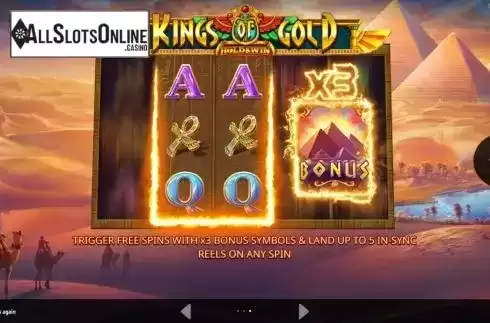 Start Screen. Kings of Gold from iSoftBet