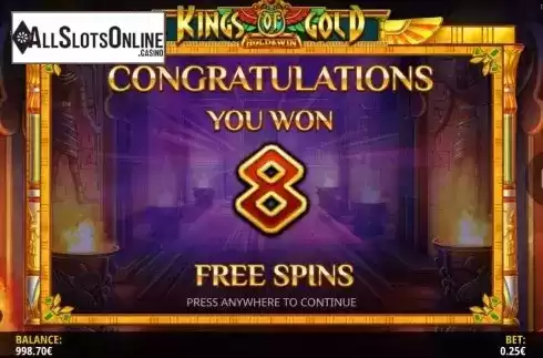 Free Spins 1. Kings of Gold from iSoftBet