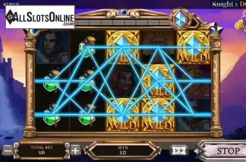 Win screen. Knight & Dragon from XIN Gaming