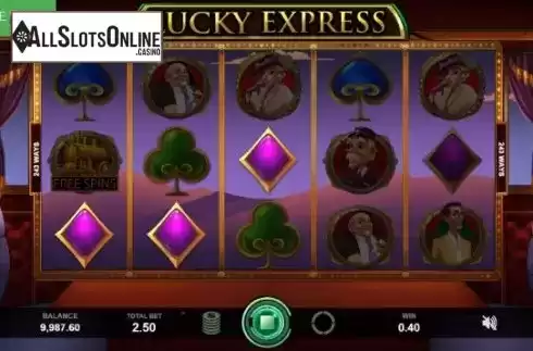 Win Screen. Lucky Express from Caleta Gaming