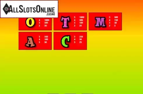 Screen7. Lucky Letters from Portomaso Gaming