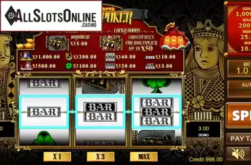 Win Screen. Lucky Poker 2 from PlayStar
