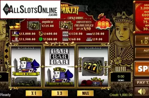 Reel Screen. Lucky Poker 2 from PlayStar