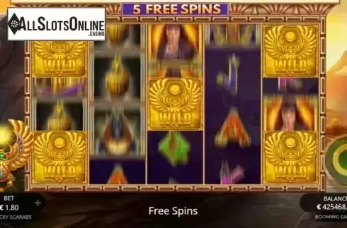 Free Spins 2. Lucky Scarabs from Booming Games