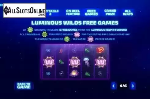 Free Spins. Luminous Life from Playtech