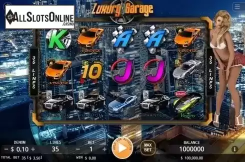 Reel Screen. Luxury Garage from KA Gaming
